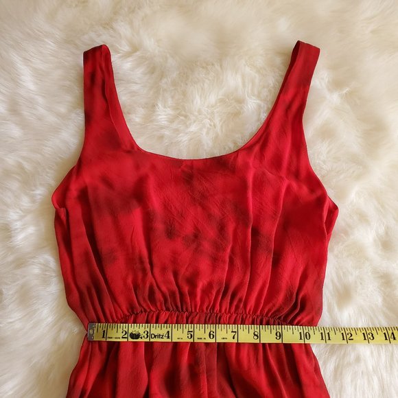 Alice + Olivia Red Dress Cabella Tie Dye Silk Dress Size XS EUC - Picture 15 of 16